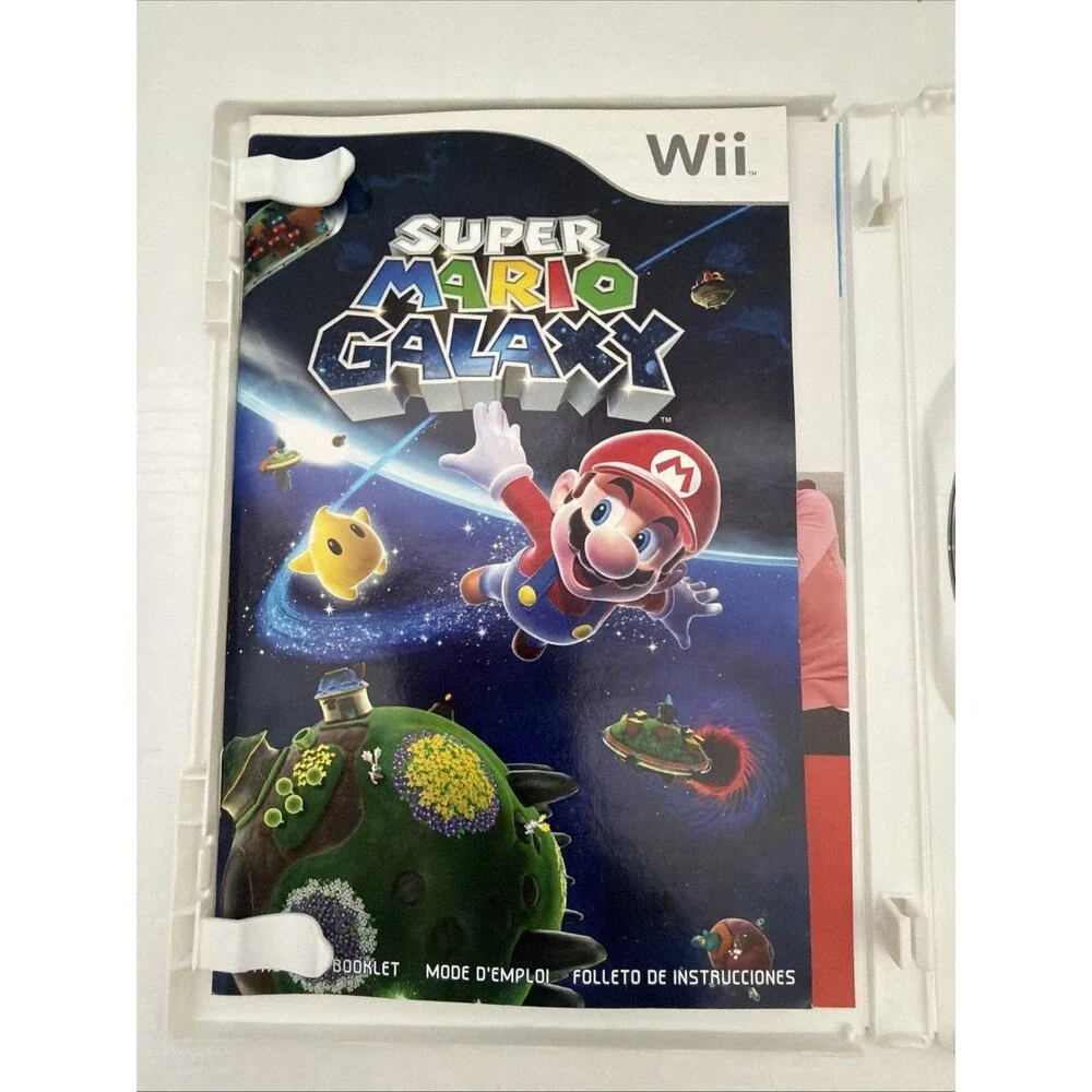 Super Mario Galaxy (Nintendo Wii, 2007) CIB w/ Manual Nintendo Selects TESTED